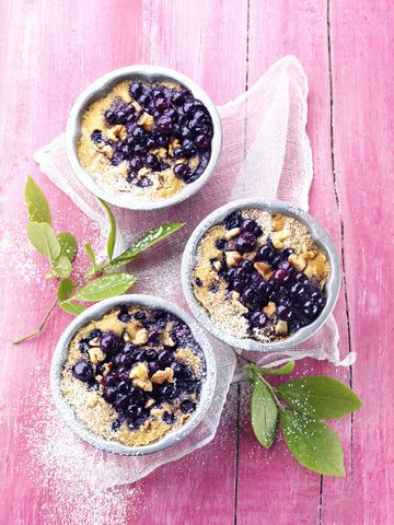 Clafoutis aux myrtilles sauvages du Canada