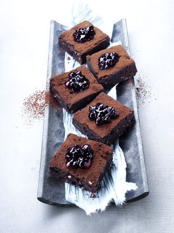 Blaubeer-Schoko-Brownies